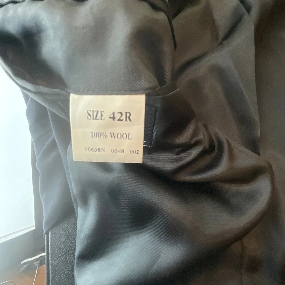Vtg Jos A Bank Blazer Mens 42R Wool 3 Button Navy‎ Sport Coat Jacket Tailored